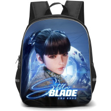 Stellar Blade Eve Backpack StudentPack - Eve Portrait On Space Ship Background