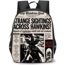 Stranger Things Backpack School Bag StudentPack - Stranger Things Across Hawkins Newspaper Sticker