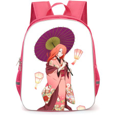 Bungo Stray Dogs Kouyou Ozaki Backpack Student Pack - Kouyou Ozaki Kimono Lantern Portrait
