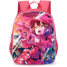 Sword Art Online Llenn Backpack Student Pack - Llenn Firing Weapon Chibi Anime
