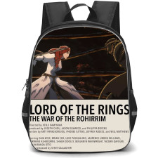 The Lord of the Rings The War of the Rohirrim Backpack School Bag StudentPack - Hera Wulf Fighting Poster