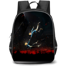 The Legend Of Zelda Backpack StudentPack - Princess Zelda And Link Falling
