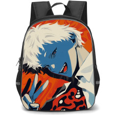 The Summer Hikaru Died Hikaru Indo Backpack School Bag StudentPack - Hikaru Indo Wacky High Contrast Portrait
