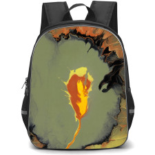 Tate Backpack School Bag StudentPack - Tate Volcanic Flare Abstract Fluid Art Poster