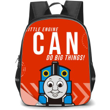 Thomas and Friends Backpack School Bag StudentPack - Thomas Avatar Wordmark Red Background Illustration Art