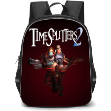 TimeSplitters Backpack School Bag StudentPack - Seargent Cortez And Corporal Hart Holding Gun Portrait Game Poster