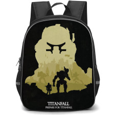 Titanfall Backpack School Bag StudentPack - Titanfall Prepare Silhouette Art Poster