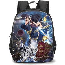 Tomb Raider King Seo Joo Heon Backpack School Bag StudentPack - Seo Joo Heon Sword Stance Portrait Series Poster