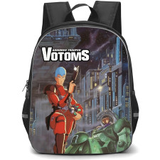 Armored Trooper VOTOMS Chirico Cuvie Backpack School Bag StudentPack - Chirico Cuvie Holding Gun Fierce Portrait Series Poster