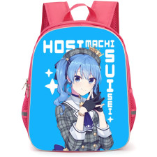 Hoshimachi Suisei Backpack Student Pack - Cute Portrait Sky Blue Background