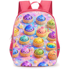 Glitter Dumplings Backpack School Bag StudentPack - Glitter Dumplings Cute Pastel Dumpling Pattern Art Poster