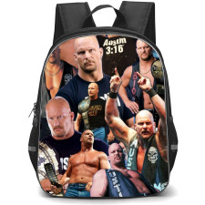 WWE Stone Cold Steve Austin Backpack StudentPack - Stone Cold Steve Austin Collage