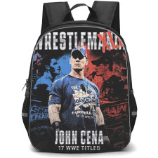 John Cena Backpack StudentPack - John Cena 14 WWE Titles Winner Retro Poster