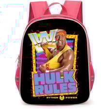 WWE Hollywood Hulk Hogan Backpack StudentPack - Retro 80s 90s Memphis Rules Poster