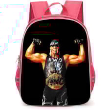 WWE Hollywood Hulk Hogan Backpack StudentPack - Wrestler Standing On Black Background
