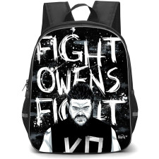 WWE Kevin Owens Backpack StudentPack - Kevin Owens Grayscale Cartoon Art
