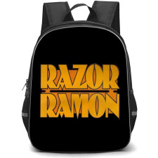 WWE Razor Ramon Backpack School Bag StudentPack - Series Wordmark Black Background