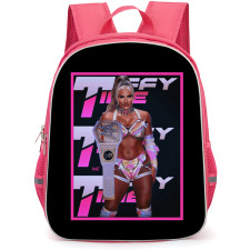 WWE Tiffany Stratton Backpack School Bag StudentPack - Tiffany Stratton Champion Belt Portrait