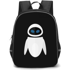Wall E Eve Backpack StudentPack - Wall E Eve Black And White Minimalist Art