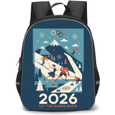 2026 Winter Olympic Milano Cortina Backpack School Bag StudentPack - 2026 Let The Games Begin