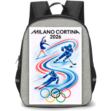 2026 Winter Olympic Milano Cortina Backpack School Bag StudentPack - Olympic Sports Poster