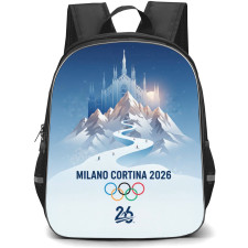 2026 Winter Olympic Milano Cortina Backpack School Bag StudentPack - Road To Castle Poster