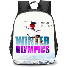 2026 Winter Olympic Milano Cortina Backpack School Bag StudentPack - Word Art Poster