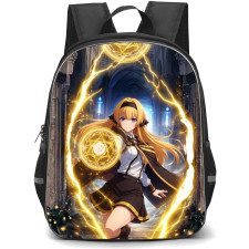 Wistoria Wand And Sword Lihanna Owenzaus Backpack School Bag StudentPack - Lihanna Owenzaus Golden Lightning Magic Circle Poster