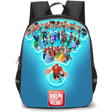 Wreck It Ralph Backpack StudentPack - Wreck It Ralph Breaks The Internet Blue Background Poster