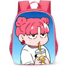 You and I Are Polar Opposites Miyu Suzuki Backpack School Bag StudentPack - Miyu Suzuki Slurping Portrait