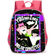 You and I Are Polar Opposites Backpack School Bag StudentPack - Miyu Suzuki And Yusuke Tani Neon Portrait Poster