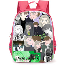 You and I Are Polar Opposites Backpack School Bag StudentPack - Shino Azuma And Shuuji Taira Portrait Collage Poster