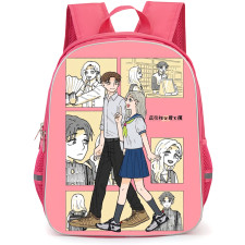 You and I Are Polar Opposites Backpack School Bag StudentPack - Shino Azuma And Shuuji Taira Walking Portrait Collage Poster