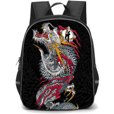Yakuza Backpack School Bag StudentPack - Yakuza Ryu Tattoo Design