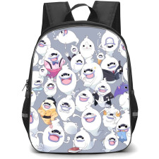 Yo-Kai Watch Whisper Backpack StudentPack - Whisper Gray Background Collage Poster