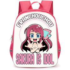 Zombie Land Saga Yumeginga Paradise Sakura Minamoto Backpack School Bag StudentPack - Sakura Minamoto Is Idol Crossed Handed Poster