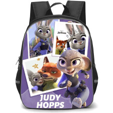 Zootopia Backpack Student Pack - Judy And Nick Big Trouble Quote Collage