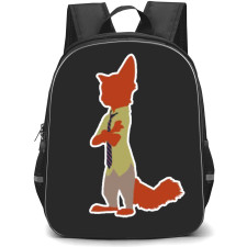 Zootopia Nick Wilde Backpack Student Pack - Nick Wilde Portrait Vector Art Sticker