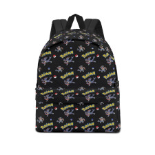 Pokemon Mega Garchomp School Backpack Multicolor Schoolbag Rucksack - Mega Garchomp Cartoon Art Series