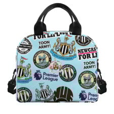 Newcastle United F.C Lunch Box - Newcastle United F.C Mania Collage Logo