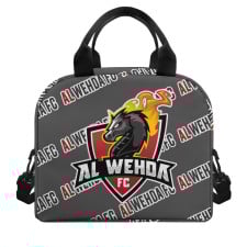 AL Wehda FC Football Club Insulated Lunch Bag Box - Wehda Football Club Medley Monogram Wordmark