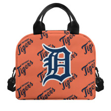 MLB Detroit Tigers Insulated Lunch Bag Box - Detroit Tigers Medley Monogram Wordmark