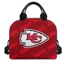 NFL Kansas City Chiefs Insulated Lunch Bag Box - Kansas City Chiefs Medley Monogram Wordmark
