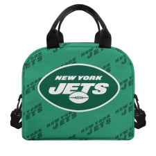 NFL New York Jets Insulated Lunch Bag Box - New York Jets Medley Monogram Wordmark