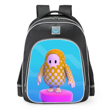 Fall Guys Dots Skin School Backpack