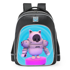 Fall Guys Gato Robo Skin School Backpack