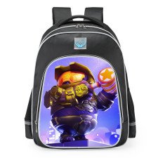Fall Guys Halo Skin School Backpack