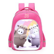Fall Guys Pusheen The Adorable Cartoon Cat Skin School Backpack