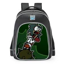 Friday Night Funkin FNF Chaos Nightmare Sonic Vs. Fleetway Sink School Backpack