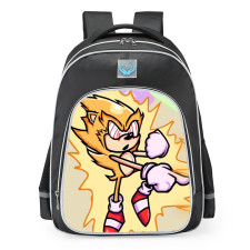 Friday Night Funkin FNF Vs. Sonic.EXE Fleetway Super Sonic School Backpack